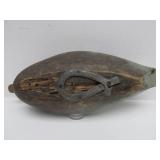 15" Antique Wooden Duck Decoy w/Weight