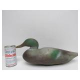 15" Antique Wooden Duck Decoy w/Weight