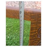 Beautiful Antique Tiger Oak Hall Mirror w/Hat or Coat Racks