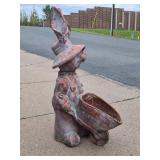 Very Cool LARGE "Gardening Rabbit" Indoor/Outdoor Yard Statue