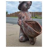Very Cool LARGE "Gardening Rabbit" Indoor/Outdoor Yard Statue