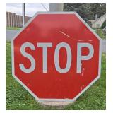 HUGE Vintage Metal Stop Sign - 48" x 48"