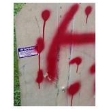 HUGE Vintage Metal Stop Sign - 48" x 48"