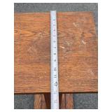 Quality Antique Oak Pedestal Plant Stand