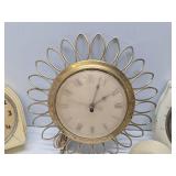 Large Group of Assorted Mid Century Wall Clocks & Alarm Clocks