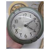 Large Group of Assorted Mid Century Wall Clocks & Alarm Clocks