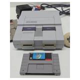 Super Nintendo SNES Video Game System w/Controller Cords & Games
