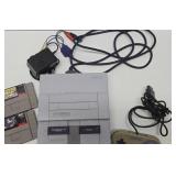 Super Nintendo SNES Video Game System w/Controller Cords & Games