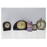 Nice Group of Mid Century Alarm Clocks