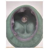 Vintage Austrian/German Green Felt Alpine Hat w/Pins