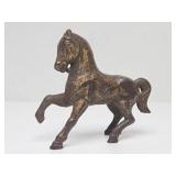Original Antique Cast Iron Horse Coin Bank