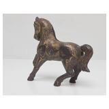 Original Antique Cast Iron Horse Coin Bank