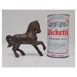 Original Antique Cast Iron Horse Coin Bank