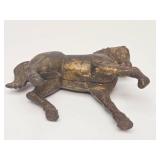 Original Antique Cast Iron Horse Coin Bank