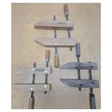 Lot of 3 Wood JORGENSEN Woodworking Clamps