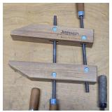 Lot of 3 Wood JORGENSEN Woodworking Clamps