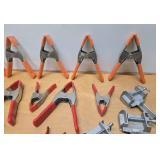 Large Lot of Woodworking etc Clamps