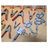 Large Lot of Woodworking etc Clamps