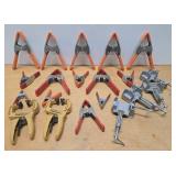 Large Lot of Woodworking etc Clamps