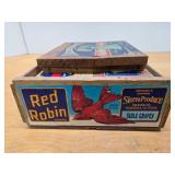 Nice Lot of Vintage Advertising Wooden Fruit Crate Ends