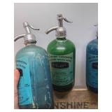 Set of 6 Vintage SUNSHINE SELTZER Bottles w/Original Crate