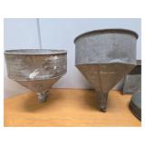 Large Lot of Galvanized Metal Gas Cans Buckets etc