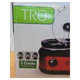 Brand New TRU Triple Crock Pot Buffet Slow Cooker