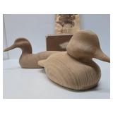 Wooden Bird Factory Unpainted Duck Decoys