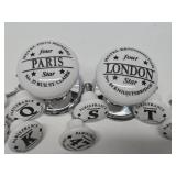Group of Porcelain French Theme Cabinet / Drawer Pulls