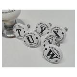 Group of Porcelain French Theme Cabinet / Drawer Pulls