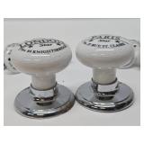 Group of Porcelain French Theme Cabinet / Drawer Pulls