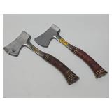 Pair of ESTWING Hatchets w/Leather Headcovers