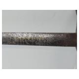 Ornately Decorated Antique Fraternal Sword