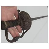 Ornately Decorated Antique Fraternal Sword