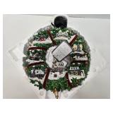 Thomas Kinkade Christmas Village Wreath