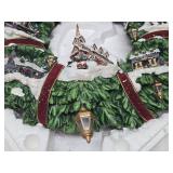Thomas Kinkade Christmas Village Wreath