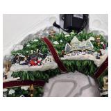 Thomas Kinkade Christmas Village Wreath