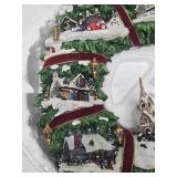 Thomas Kinkade Christmas Village Wreath
