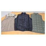 3 Quality Brand Cold Weather Vests - Sizes M, L & XXL - Columbia, Kuhl & SwissTech