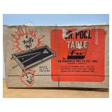 Vintage JR. POOL Table by the Frederick Willys Company in Farmington, MN w/ Original Box