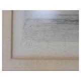 Excellent Vintage Framed Signed Colored Etching by Tavik Frantisek Simon (1877-1942)