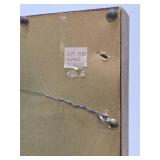 Great Looking Vintage Ornately Framed Embossed Metal Frieze Artwork - Man on Camel