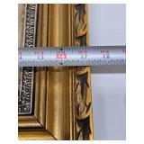 Great Looking Vintage Ornately Framed Embossed Metal Frieze Artwork - Man on Camel