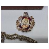 Jewelry Box Full of Vintage Signed & Unsigned Jewelry