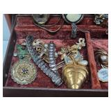 Jewelry Box Full of Vintage Signed & Unsigned Jewelry