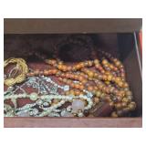 Jewelry Box Full of Vintage Signed & Unsigned Jewelry