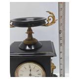 Ornate Antique French Japy Freres Mantel Clock Garniture Set w/Candelabras