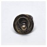 Signed Modernist Sterling Silver Ring by Uno De 50 - Size 6.5