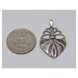 Signed Vintage Southwestern Sterling Silver Pendant by Gianluca Anzani