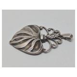 Signed Vintage Southwestern Sterling Silver Pendant by Gianluca Anzani